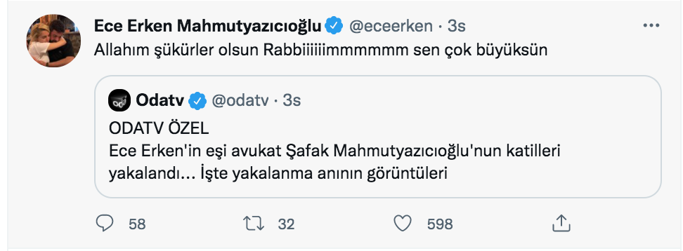 ece erken safak mahmutyazicioglu nun katillerinin yakalanmasini degerlendirdi